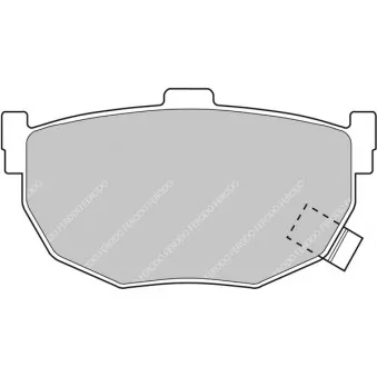 Jeu de 4 plaquettes de frein arrière FERODO RACING FCP638H