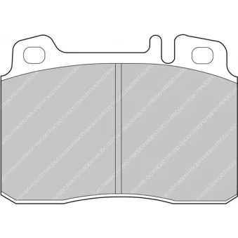 Jeu de 4 plaquettes de frein avant FERODO RACING FCP646W