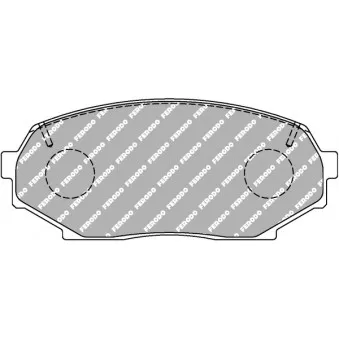 Jeu de 4 plaquettes de frein avant FERODO RACING FCP653W