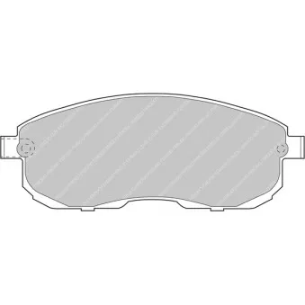Jeu de 4 plaquettes de frein avant FERODO RACING FCP691H