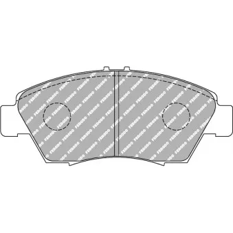 Jeu de 4 plaquettes de frein avant FERODO RACING FCP776R pour HONDA CIVIC 1.7 i VTEC - 125cv