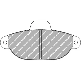 Jeu de 4 plaquettes de frein avant FERODO RACING FCP925H