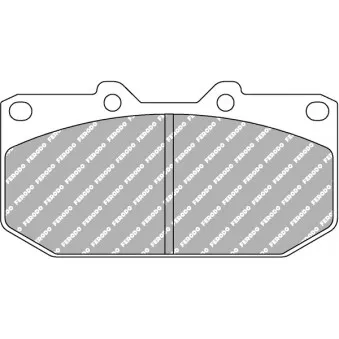 Jeu de 4 plaquettes de frein avant FERODO RACING FCP986H pour NISSAN 300 3.0 Twin Turbo - 268cv