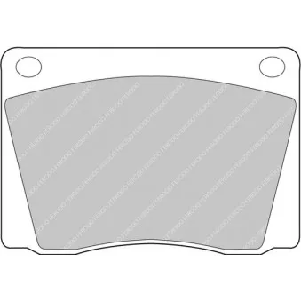 Jeu de 4 plaquettes de frein avant FERODO RACING FCP9H