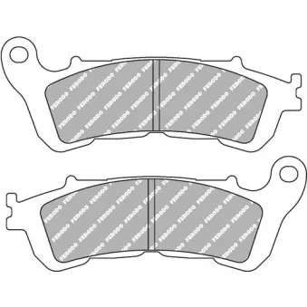Jeu de 2 plaquettes de frein avant FERODO RACING FDB2196EF