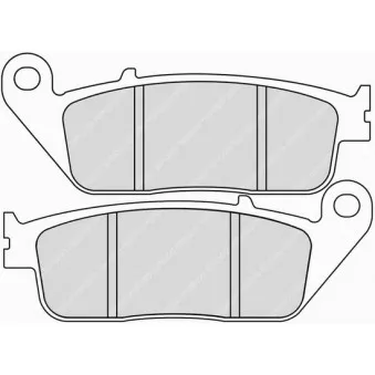 Jeu de 2 plaquettes de frein avant FERODO RACING FDB570EF pour HONDA NC INTEGRA NC 750 D Integra - 54cv