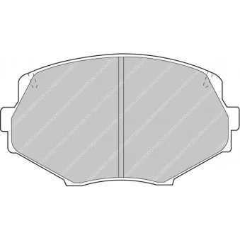 Jeu de 4 plaquettes de frein avant FERODO RACING FDS1011 pour HONDA CR-V 1.8 16V - 140cv