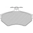 Jeu de 4 plaquettes de frein avant FERODO RACING [FDS1312]