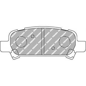 Jeu de 4 plaquettes de frein arrière FERODO RACING FDS1333