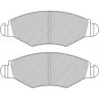 FERODO RACING FDS1378 - Jeu de 4 plaquettes de frein avant