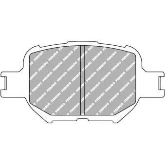 Jeu de 4 plaquettes de frein avant FERODO RACING FDS1528