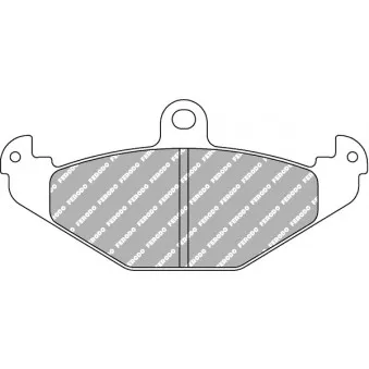 Jeu de 4 plaquettes de frein arrière FERODO RACING FDS1560