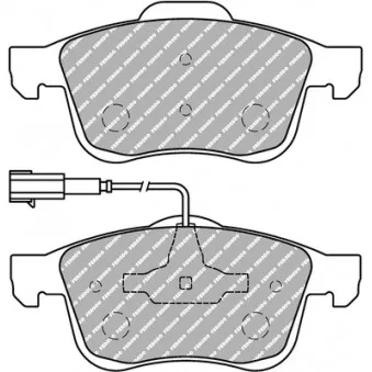 Jeu de 4 plaquettes de frein avant FERODO RACING FDS1805