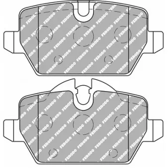 Jeu de 4 plaquettes de frein arrière FERODO RACING FDS1806