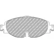 FERODO RACING FDS4433 - Jeu de 4 plaquettes de frein avant
