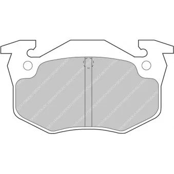 Jeu de 4 plaquettes de frein arrière FERODO RACING FDS558