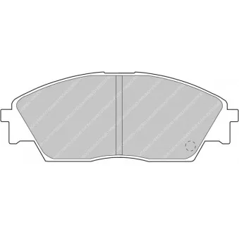 Jeu de 4 plaquettes de frein avant FERODO RACING FDS598