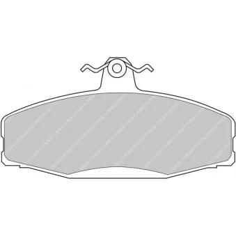 Jeu de 4 plaquettes de frein avant FERODO RACING FDS610