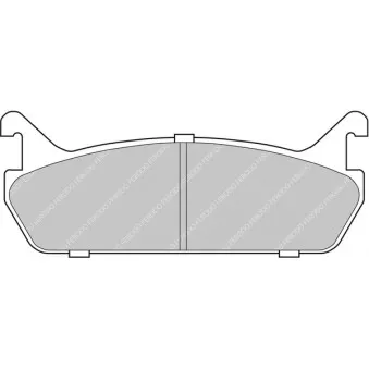 Jeu de 4 plaquettes de frein arrière FERODO RACING FDS654