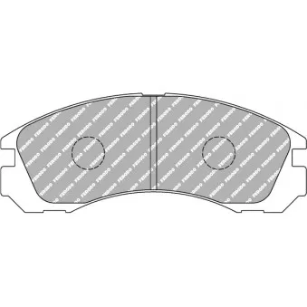 Jeu de 4 plaquettes de frein avant FERODO RACING FDS765