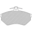 FERODO RACING FDS775 - Jeu de 4 plaquettes de frein avant