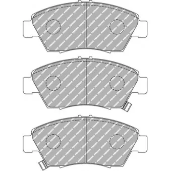 Jeu de 4 plaquettes de frein avant FERODO RACING FDS776 pour HONDA CIVIC 1.7 i VTEC - 125cv