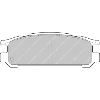 Jeu de 4 plaquettes de frein arrière FERODO RACING FDS790