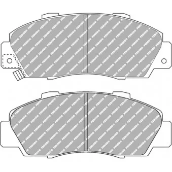 Jeu de 4 plaquettes de frein avant FERODO RACING FDS905