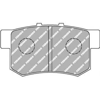 FERODO RACING FDS956 - Jeu de 4 plaquettes de frein arrière