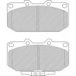 Jeu de 4 plaquettes de frein avant FERODO RACING [FDS986]
