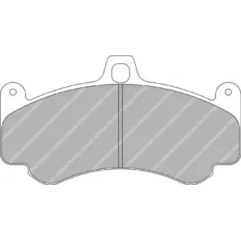 Jeu de 4 plaquettes de frein avant FERODO RACING FRP3075W