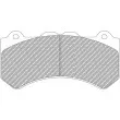 Jeu de 4 plaquettes de frein avant FERODO RACING [FRP3133Z]
