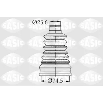 Soufflets de cardan avant SASIC OEM 329311