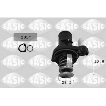 Thermostat d'eau SASIC 3300001 pour CITROEN C5 1.8 16V - 125cv