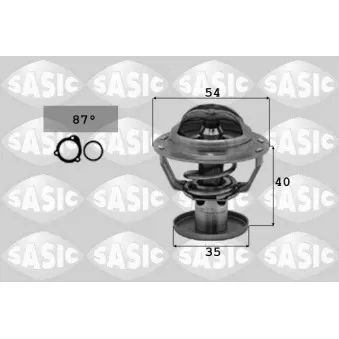 Thermostat d'eau SASIC 3306028 pour FORD MONDEO 3.0 V6 24V - 204cv