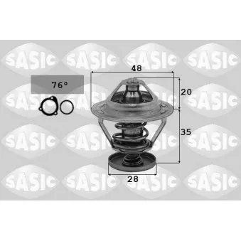 Thermostat d'eau SASIC OEM 2120077a60