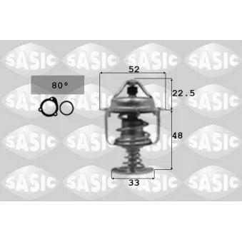 SASIC 3306065 - Thermostat d'eau