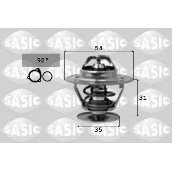 Thermostat d'eau SASIC 3306067 pour RENAULT LAGUNA 2.0 - 140cv