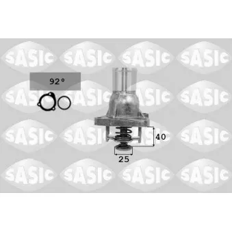 Thermostat d'eau SASIC 3306089 pour OPEL ZAFIRA 1.6 CNG Turbo - 150cv
