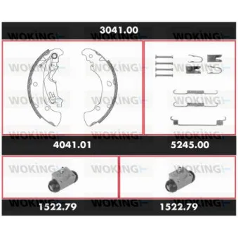 WOKING 3041.00 - Kit de freins, freins à tambours