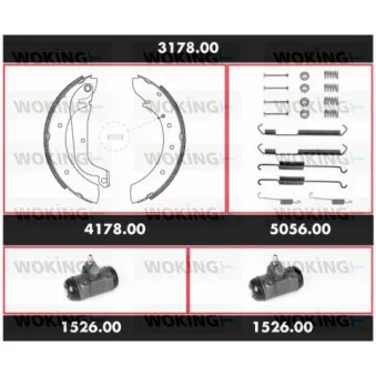 WOKING 3178.00 - Kit de freins, freins à tambours