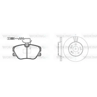 WOKING 80893.00 - Kit de disques et plaquettes avant