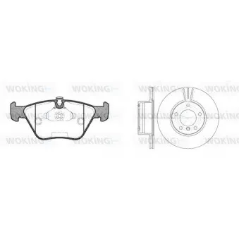 WOKING 83703.00 - Kit de disques et plaquettes avant