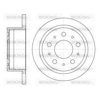 Jeu de 2 disques de frein arrière WOKING OEM 51740250