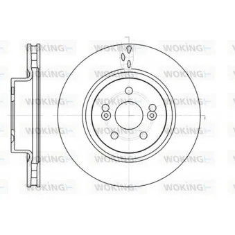 Jeu de 2 disques de frein avant WOKING OEM 8200266743