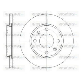 Jeu de 2 disques de frein avant WOKING OEM 424694