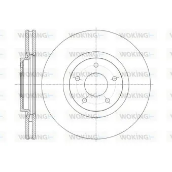 WOKING D61349.10 - Jeu de 2 disques de frein avant