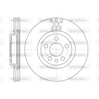 Jeu de 2 disques de frein avant WOKING OEM 4246J3