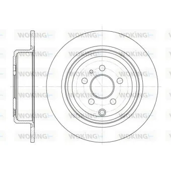 WOKING D6502.00 - Jeu de 2 disques de frein arrière