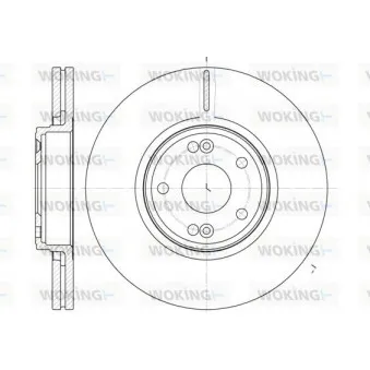 Jeu de 2 disques de frein avant WOKING OEM 8200007122